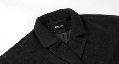CHARTOU Women's Oversized Long Winter Wool Blend Pea Overcoat