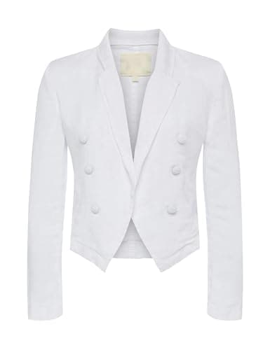 Women's Linen Blazer Casual Lightweight Suit Jacket
