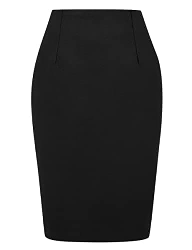2024 Fall/Winter Plaid Midi Skirt for Women — Pure Black