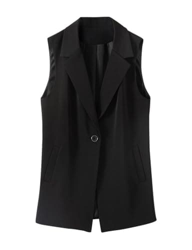 Fashion Sleeveless Blazer Vest Women's Suit Top