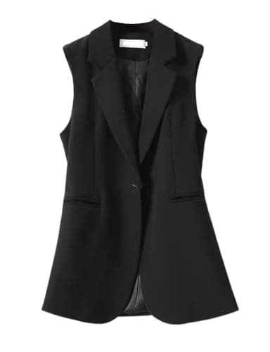 Sleeveless Blazer Vest for Women - Casual, Lightweight, and Stylish