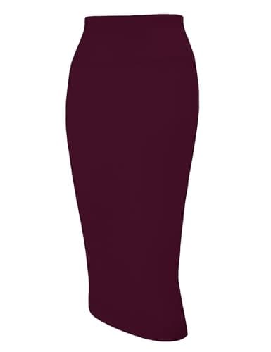 Women's High Waist Pencil Skirt for Business Casual