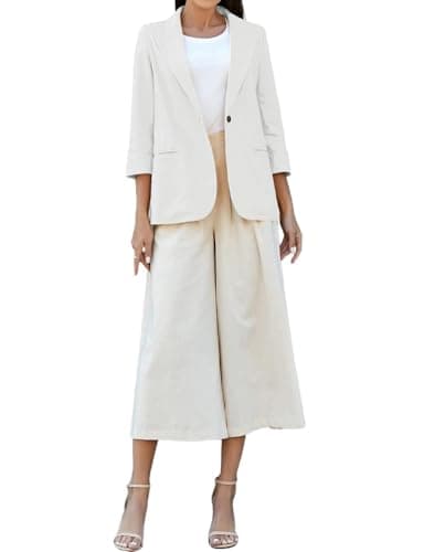 Women's Casual Linen Blazer Jacket