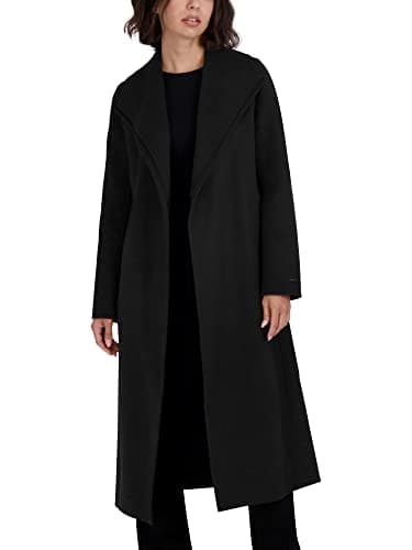 TAHARI Women's Wool Blend Double Face Winter Peacoat