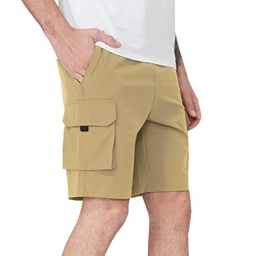 CAMEL CROWN Men's HikingCargo Shorts — Khaki