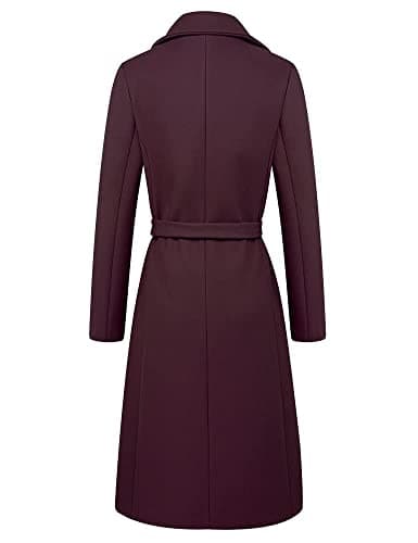 Vintage Double Breasted Long Wool Coats for Women