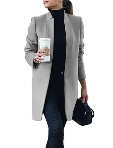 Women's Wool Peacoat with Pockets for Fall/Winter