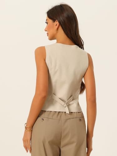 Allegra Linen Vest for Women's Summer Fashion V-Neck Crop Top