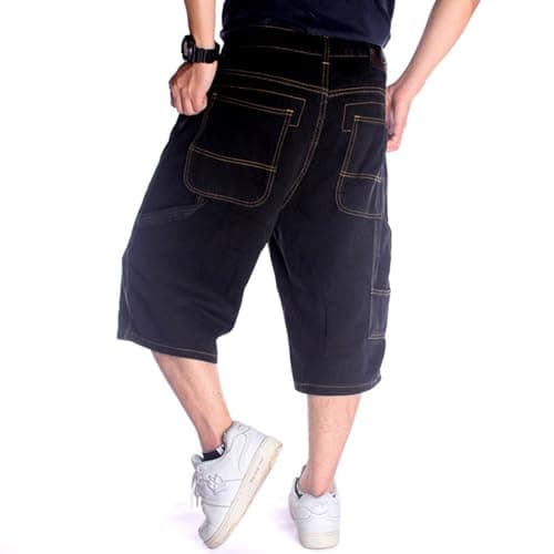 POOPMOOM Y2k Cargo Shorts Men's Vintage Baggy Jeans