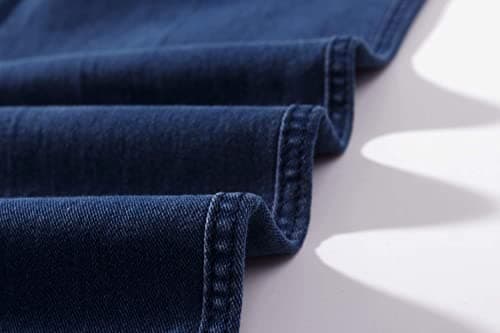 Men's Elastic Waist Casual Loose Fit Denim Jeans