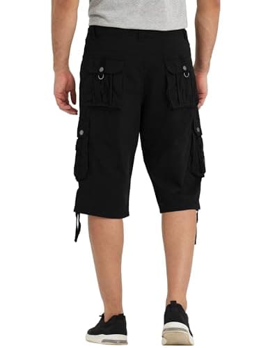 Rejork Mens Cargo Shorts with 8 Pockets Outdoor Casual Hiking