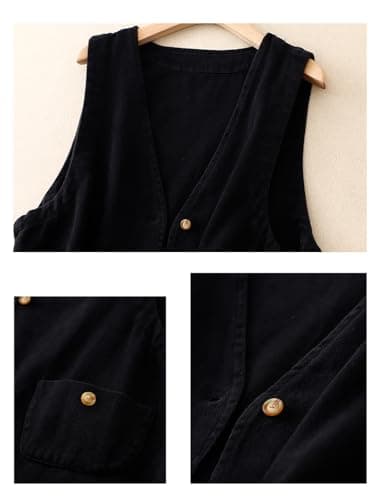 Linen Sleeveless Vest for Women Casual Lightweight Summer Blazer