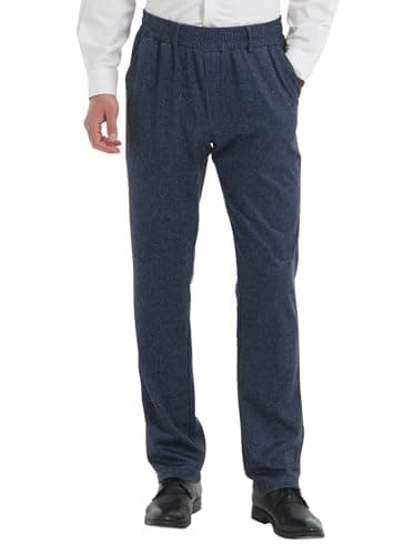 Elastic Waist Jeans for Senior Men with Zipper Fly