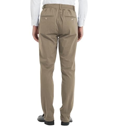 Magnetic Button Elastic Waist Pants for Seniors with High Stretch