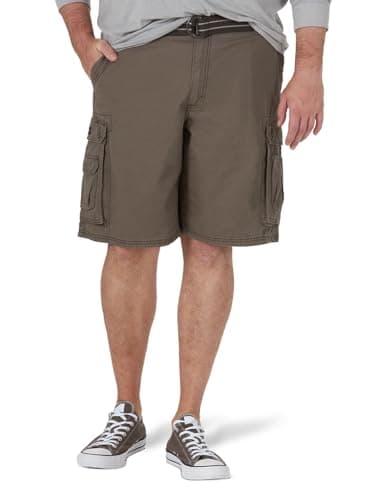 Lee Men's Big & Tall Belted Wyoming Cargo Shorts — Vapor