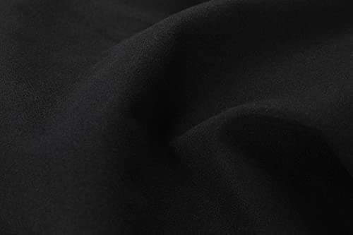 Tanming Women's Winter Black Wool Double Breasted Peacoat