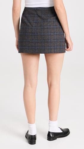 Madewell Wool-Blend Mini Skirt in Plaid