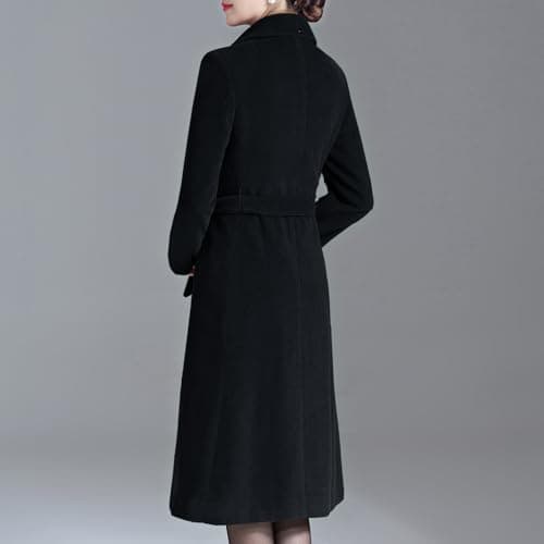 Aprsfn Women's Winter Warm Double-breasted Midi Peacoat