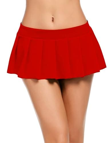 Avidlove Y2K Pleated Mini Skirt for WomenXS-4XL — Red