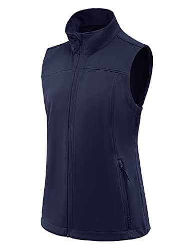 BALEAF Women's Lightweight Softshell Vest — Navy Blue