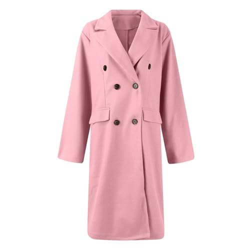 Beko Women's Slim Fit Windproof Trench Coat Wool Blend