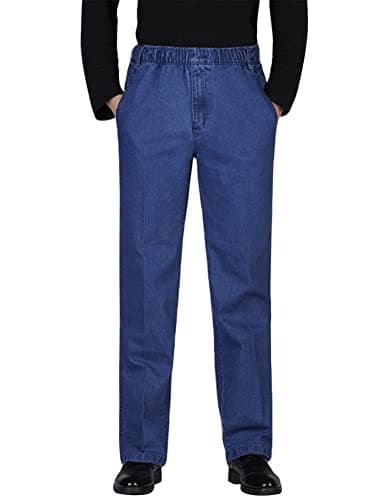IDEALSANXUN Men's Elastic Waist Loose Fit Denim Pants for Casual Wear with Comfort and Style
| IDEALSANXUN Men’s Solidujeans in Loose Fit with Elastic Waist Perfect for Daily Wear and Weekend Outings
| IDEALSANXUN Men's Loose Fit Denim Trouser with