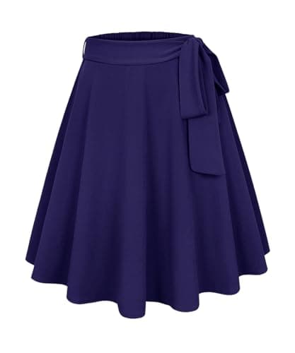 TIYOMI Women's Plus Size Stretchy Swing Corduroy Skater Skirt XL-5XL — #9_ F0185_ Pl _ Lan