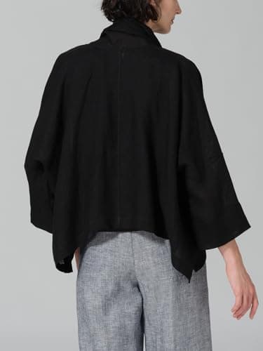 IDEALSANXUN Lightweight Linen Summer Cardigan Blazer Jackets for Women