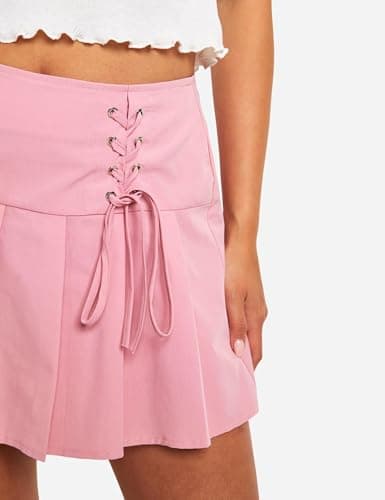 Gothic A-Line Mini Skirt for Women