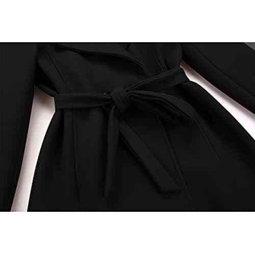 Vintage Double Breasted Long Wool Coats for Women