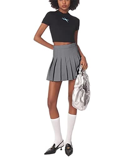 Yewsea High-Waisted Pleated Mini Skirt Skort for Women & Girls
