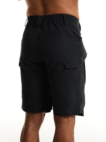 YAXHWIV Men's Lightweight Waterproof Cargo Shorts with Pockets