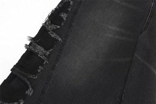 IDEWO Y2K Vintage Baggy Jean Shorts Wide Leg Denim Grunge Pants