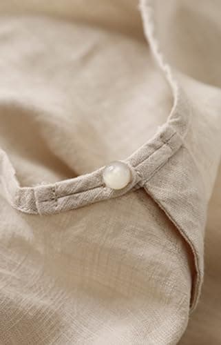 Women's Cotton Linen Sleeveless Blouse Casual Lightweight Vest for Summer