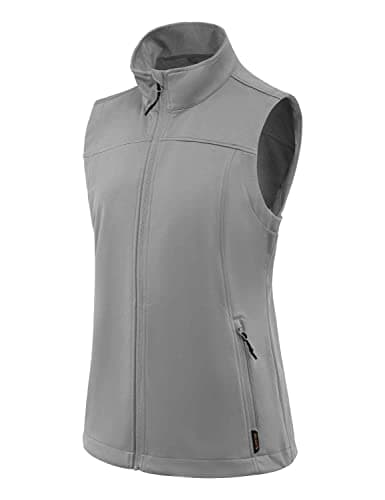 BALEAF Women's Lightweight Softshell Vest — Light Grey