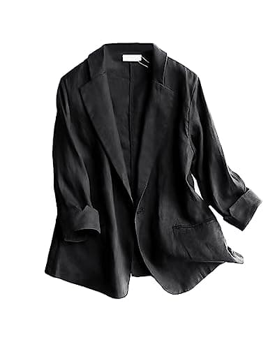 2024 Linen Blazer Women Lightweight Summer Jackets
