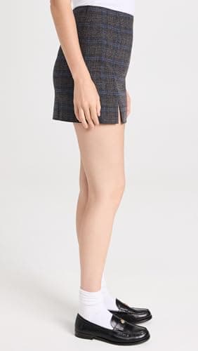 Madewell Wool-Blend Mini Skirt in Plaid