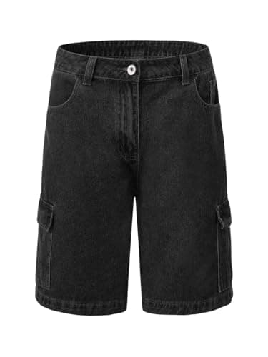 Floerns Men's Baggy Jorts Denim Shorts with Cargo Pockets