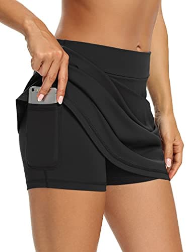 LouKeith Women's Golf Skirts Mini Skorts Summer Workout Shorts with Pockets