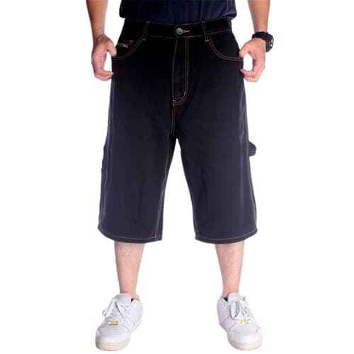 LUOBANIU Men's Classic Denim Shorts Vintage 90s Summer Casual Shorts — 025-1 Black