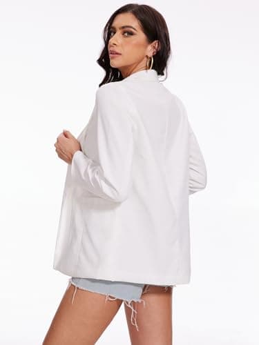Nomad Women's Cotton Linen Blazer Long Sleeve Fall Casual Work Jackets