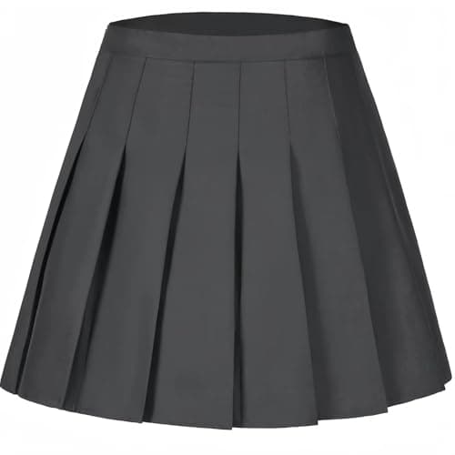 Laimi Women's Pleated Skorts Tennis & Golf Shorts — Dark Grey