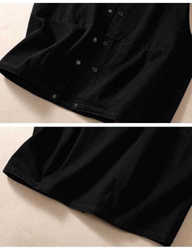 Cotton Vest for Women Casual Loose Fit Cardigan Jacket