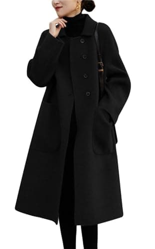 Chouyatou Women's Winter Wool Midi Coat