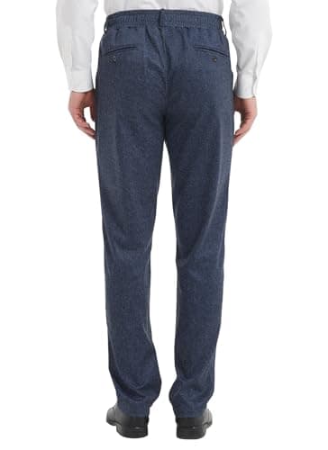 Elastic Waist Jeans for Senior Men with Zipper Fly