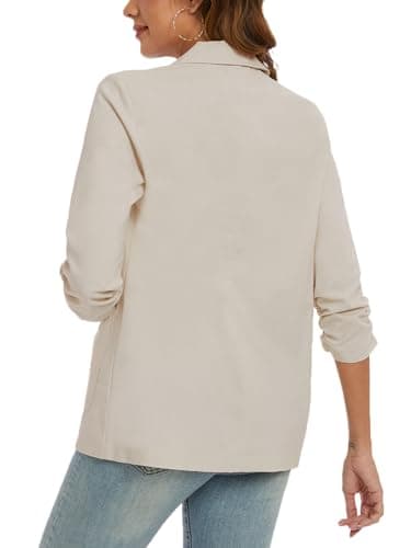 MINTLIMIT Women's Lightweight Cotton Linen Blazer Jackets