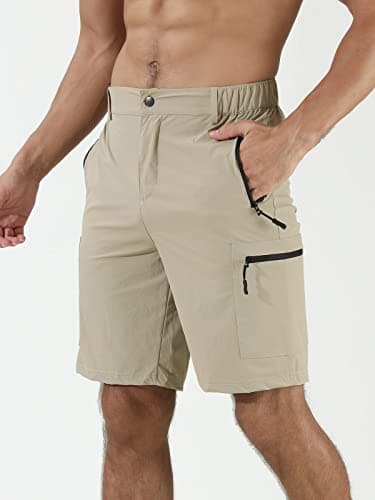 Suwangi Men's Quick-Dry Hiking Cargo Shorts with Multipocket