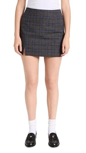 Madewell Wool-Blend Mini Skirt in Plaid