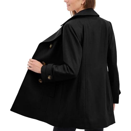 Anne Klein Women's Classic Double Breasted Wool Coat