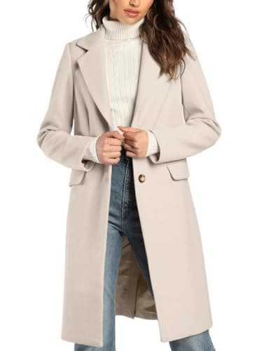 Women's Wool Trench Coat for Fall and Winter
